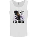 Halloween Cat Night Creature Witch Mens Vest Tank Top White