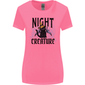 Halloween Cat Night Creature Witch Womens Wider Cut T-Shirt Azalea