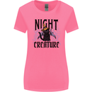Halloween Cat Night Creature Witch Womens Wider Cut T-Shirt Azalea
