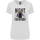 Halloween Cat Night Creature Witch Womens Wider Cut T-Shirt White
