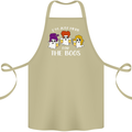 Halloween I'm Just Here For the Boos Cotton Apron 100% Organic Khaki