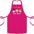 Halloween I'm Just Here For the Boos Cotton Apron 100% Organic Pink