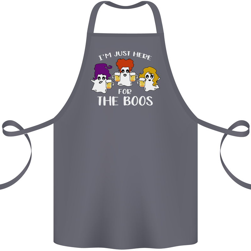 Halloween I'm Just Here For the Boos Cotton Apron 100% Organic Steel