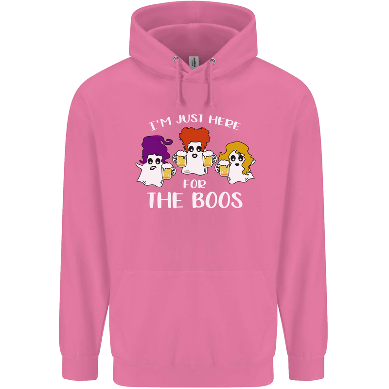 Halloween I'm Just Here For the Boos Mens 80% Cotton Hoodie Azelea