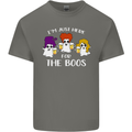 Halloween I'm Just Here For the Boos Mens Cotton T-Shirt Tee Top Charcoal