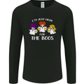 Halloween I'm Just Here For the Boos Mens Long Sleeve T-Shirt Black