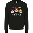 Halloween I'm Just Here For the Boos Mens Sweatshirt Jumper Black