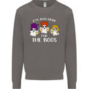 Halloween I'm Just Here For the Boos Mens Sweatshirt Jumper Charcoal