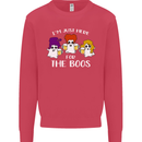 Halloween I'm Just Here For the Boos Mens Sweatshirt Jumper Heliconia