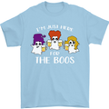Halloween I'm Just Here For the Boos Mens T-Shirt Cotton Gildan Light Blue