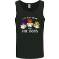 Halloween I'm Just Here For the Boos Mens Vest Tank Top Black