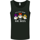 Halloween I'm Just Here For the Boos Mens Vest Tank Top Black