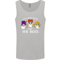 Halloween I'm Just Here For the Boos Mens Vest Tank Top Sports Grey