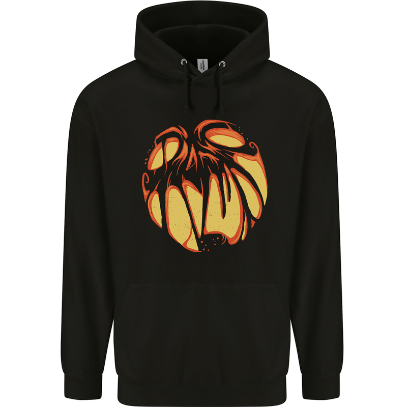 Halloween Jack-O-Lantern Pumpkin Childrens Kids Hoodie Black