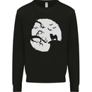 Halloween Pug Dog Mens Sweatshirt Jumper Black