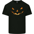 Halloween Pumpkin Face Funny Scary Kids T-Shirt Childrens Black