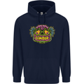 Halloween Zombie Face Childrens Kids Hoodie Navy Blue