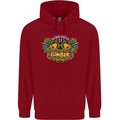 Halloween Zombie Face Childrens Kids Hoodie Red
