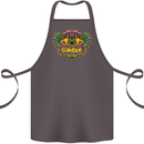 Halloween Zombie Face Cotton Apron 100% Organic Dark Grey