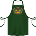 Halloween Zombie Face Cotton Apron 100% Organic Forest Green