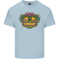 Halloween Zombie Face Kids T-Shirt Childrens Light Blue