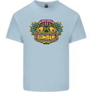 Halloween Zombie Face Kids T-Shirt Childrens Light Blue