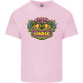 Halloween Zombie Face Kids T-Shirt Childrens Light Pink