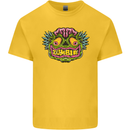 Halloween Zombie Face Kids T-Shirt Childrens Yellow