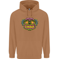 Halloween Zombie Face Mens 80% Cotton Hoodie Caramel Latte