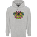 Halloween Zombie Face Mens 80% Cotton Hoodie Sports Grey