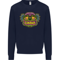 Halloween Zombie Face Mens Sweatshirt Jumper Navy Blue