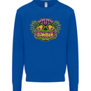 Halloween Zombie Face Mens Sweatshirt Jumper Royal Blue