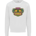 Halloween Zombie Face Mens Sweatshirt Jumper White
