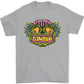 Halloween Zombie Face Mens T-Shirt 100% Cotton Sports Grey