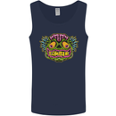 Halloween Zombie Face Mens Vest Tank Top Navy Blue