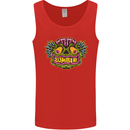 Halloween Zombie Face Mens Vest Tank Top Red