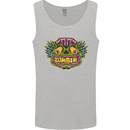Halloween Zombie Face Mens Vest Tank Top Sports Grey