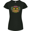 Halloween Zombie Face Womens Petite Cut T-Shirt Black