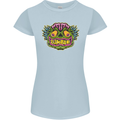 Halloween Zombie Face Womens Petite Cut T-Shirt Light Blue