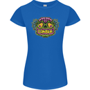 Halloween Zombie Face Womens Petite Cut T-Shirt Royal Blue