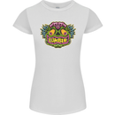 Halloween Zombie Face Womens Petite Cut T-Shirt White