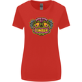 Halloween Zombie Face Womens Wider Cut T-Shirt Red