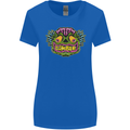 Halloween Zombie Face Womens Wider Cut T-Shirt Royal Blue