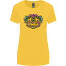 Halloween Zombie Face Womens Wider Cut T-Shirt Yellow