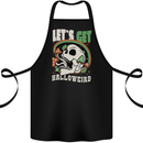 Halloweird Magic Mushrooms Halloween LSD Cotton Apron 100% Organic Black