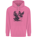 Hammer and Raven Vikings Childrens Kids Hoodie Azalea