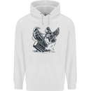 Hammer and Raven Vikings Childrens Kids Hoodie White