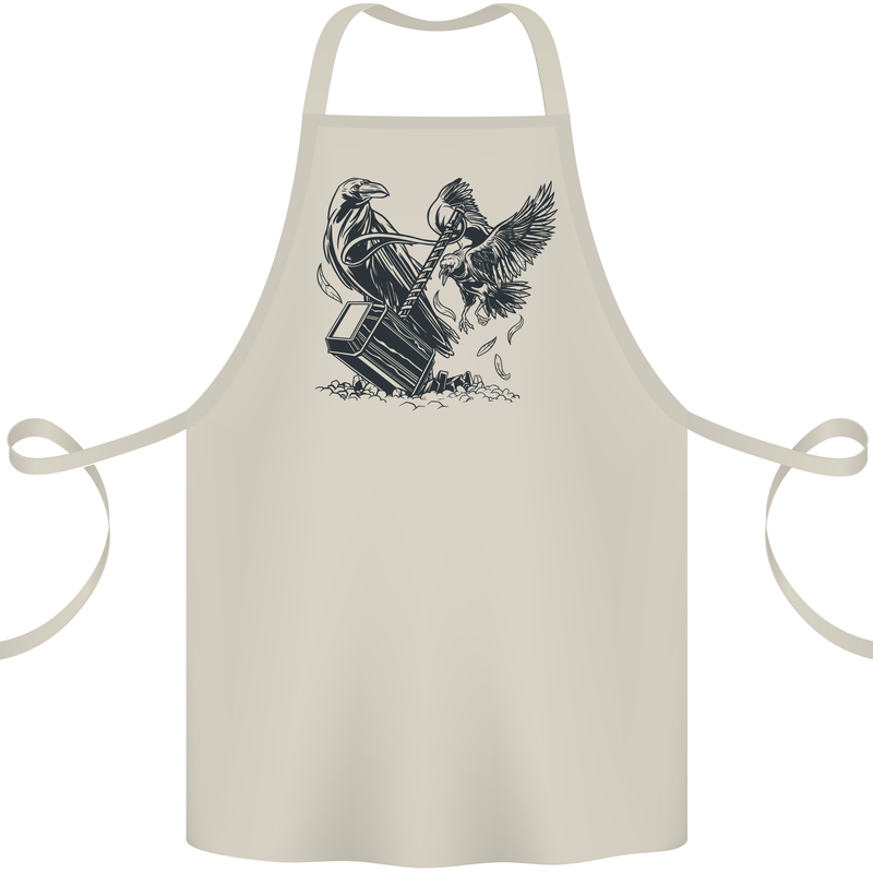 Hammer and Raven Vikings Cotton Apron 100% Organic Natural