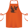 Hammer and Raven Vikings Cotton Apron 100% Organic Orange