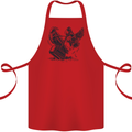 Hammer and Raven Vikings Cotton Apron 100% Organic Red